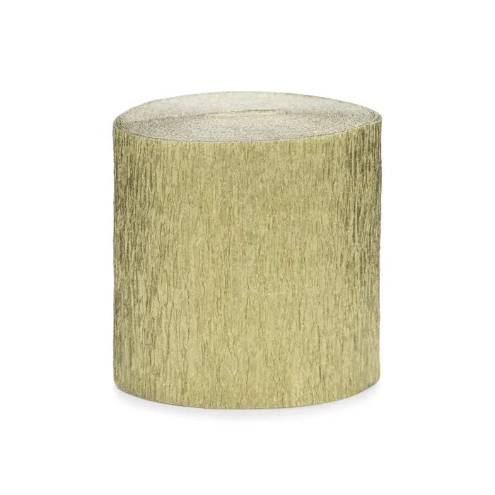 Gold Crepe Streamers 4x - 10 metres