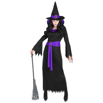 Long Witch Costume for Ladies - 2 Pieces
