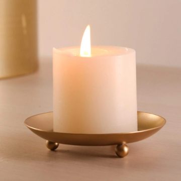Gold candlestick - 10 cm