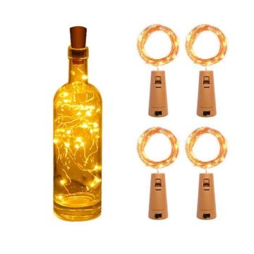 LED Bottle Stopper Fairy Lights 4x 1 metre