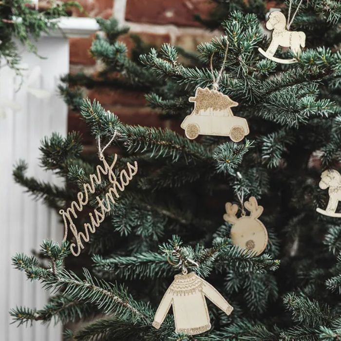 Hanging Christmas decorations for Christmas tree 10x mix