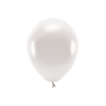 Metallic Pearl White Balloons 10x - 30 cm