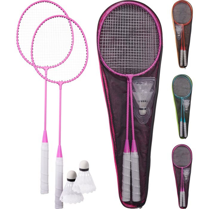 Badminton Set with 2 Rackets and 2 Shuttlecocks