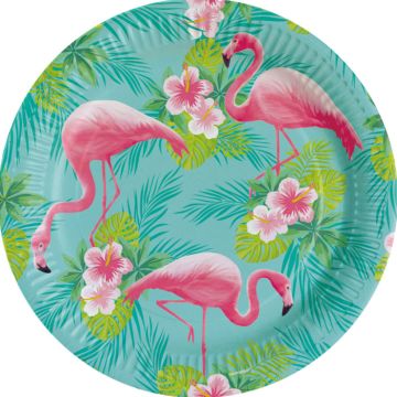 Flamingo Plates 8x - 23 cm
