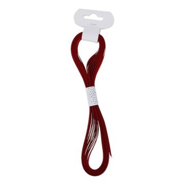 Ribbed Red Ribbon - 10 m