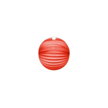 Round Paper Lantern in Red - 25 cm