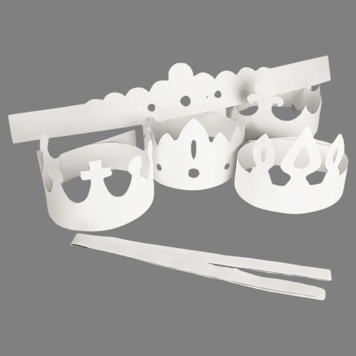 DIY paint-your-own crowns 5x