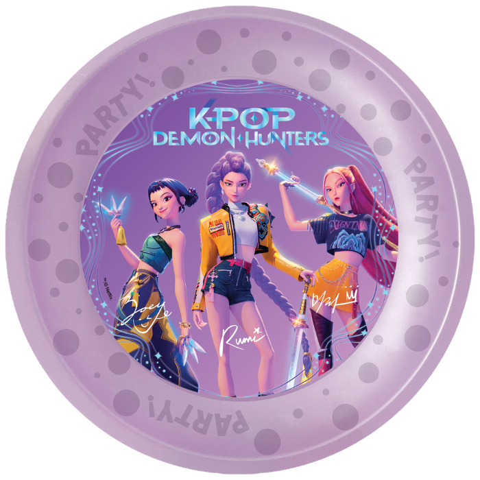 K-Pop Demon Hunters reusable plates 21 cm - 4x