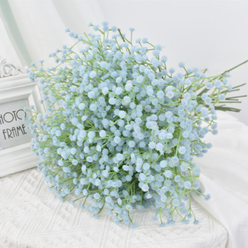 Artificial bridal veil flower in blue - 63 cm
