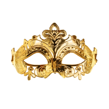 Gold party mask 17x9 cm
