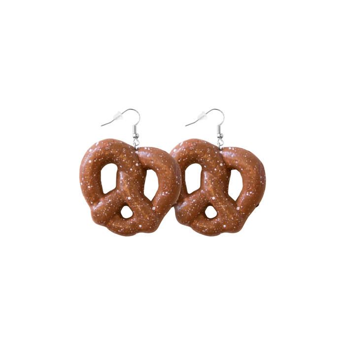 Oktoberfest pretzel ring earrings 