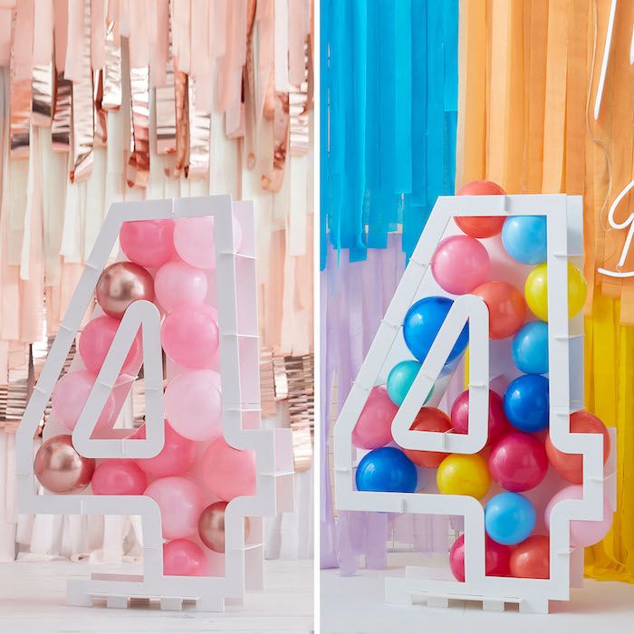 Balloon number frame no. 4 - 81cm
