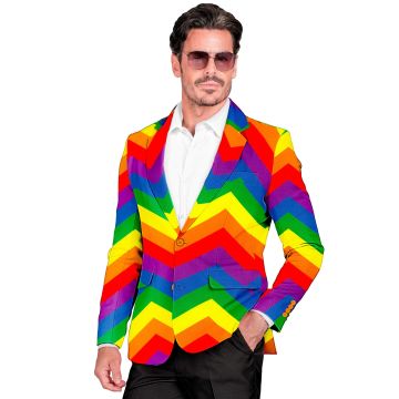 Rainbow Jacket with Colourful Stripes