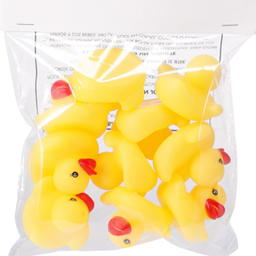 Yellow rubber duck 10x - 5.5 cm