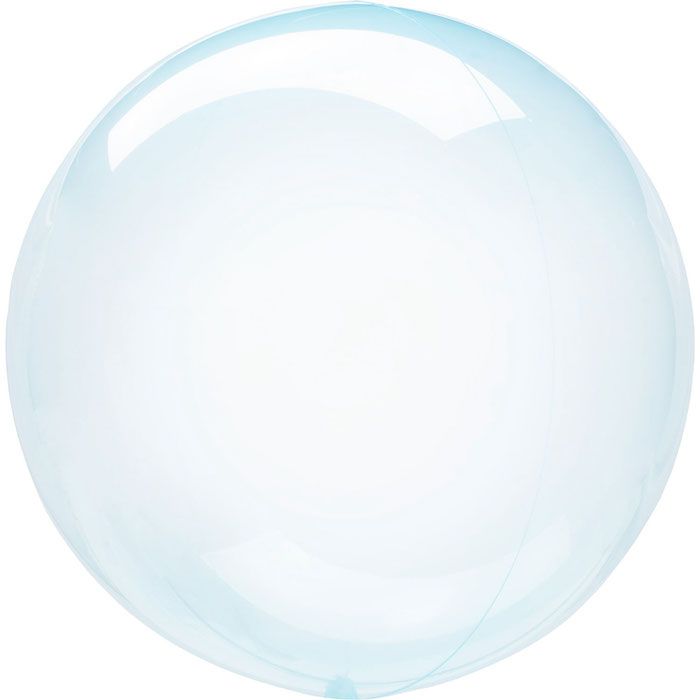Blue Crystal Clear Foil Balloon 45-55 cm