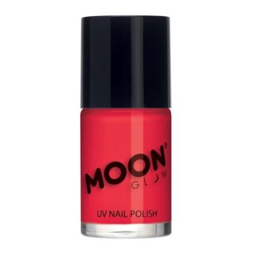 Neon UV nail polish in intense red Moon Creations - 14 ml