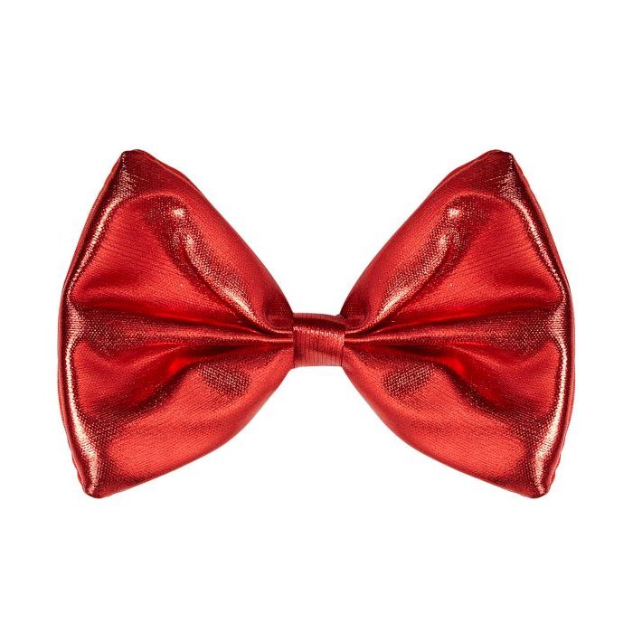 Metallic Red Bow Tie