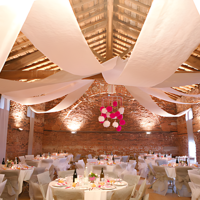 White ceiling banner 12 m