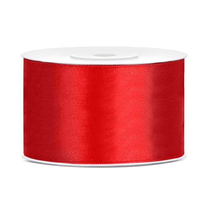 Red Satin Ribbon - 38 mm x 25 m