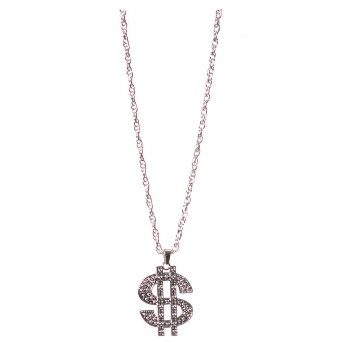 Silver dollar necklace