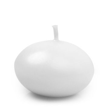 Floating Candles White 50x - Ø4 cm