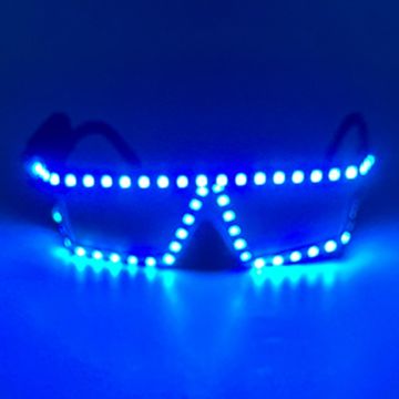 LED glasses blue neon