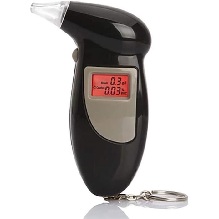 Digital breathalyser with 5 mouthpieces