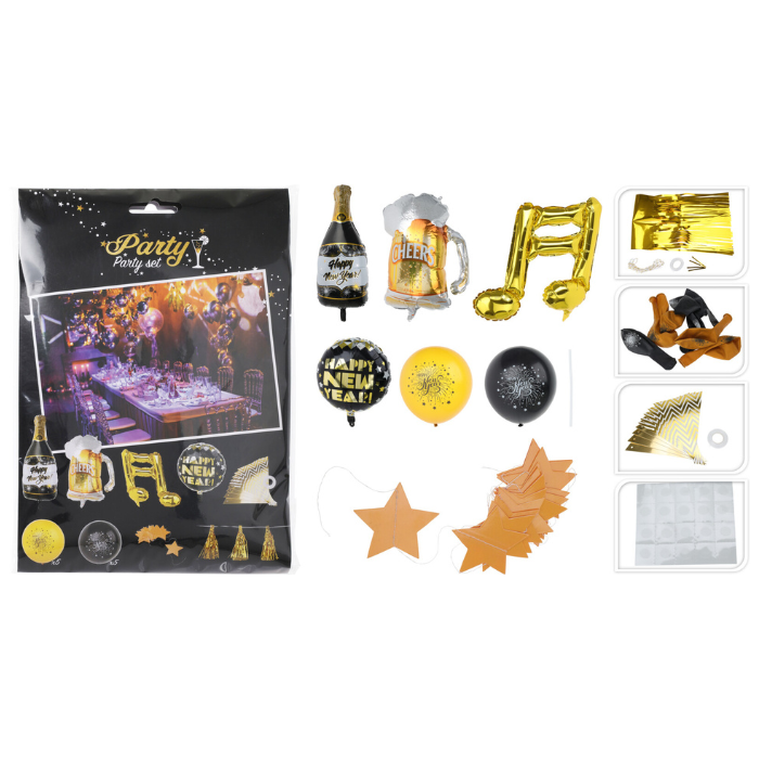 New Year's decoration pack with 20 pieces