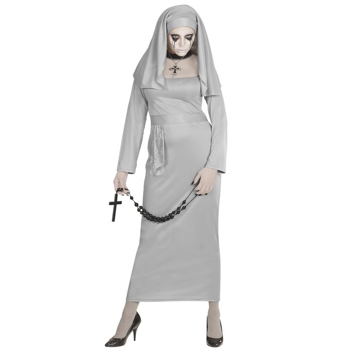 Sorrowful Ghost Nun Costume for Ladies