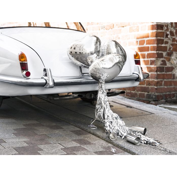 Car Decoration in Silver - 10 Pieces