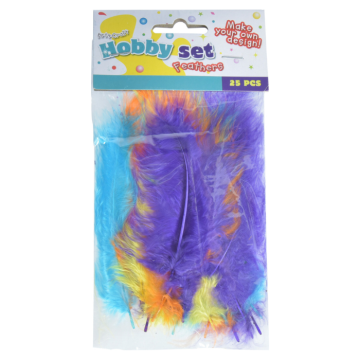 Decorative feathers 25 pcs, 10-15 cm
