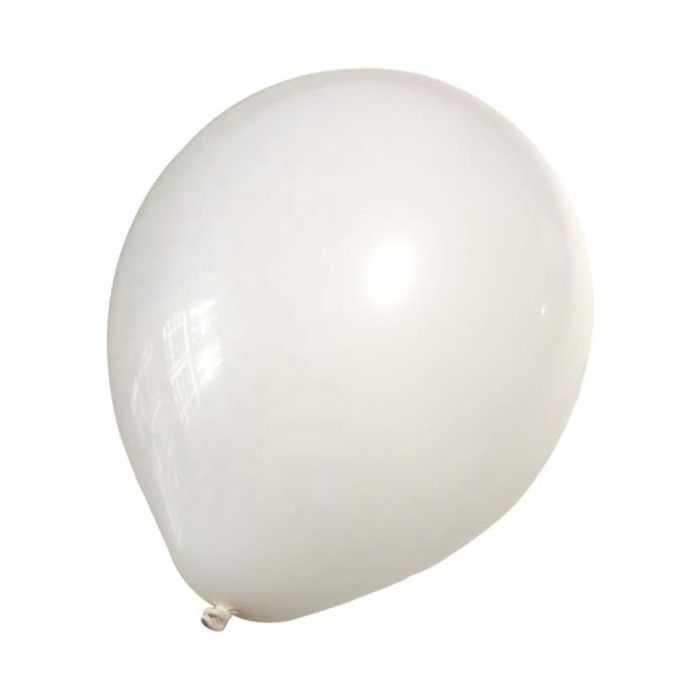 White balloons 22 cm 10x 