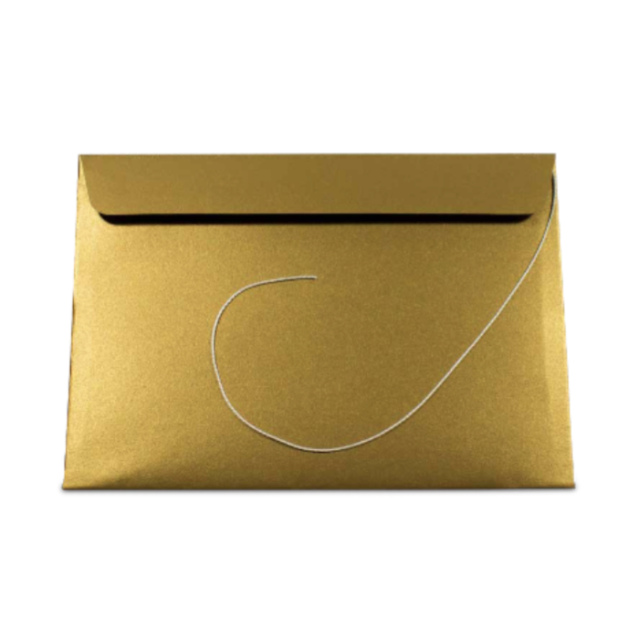 Gold Envelope with String for Awards Exclusive 23x16 cm