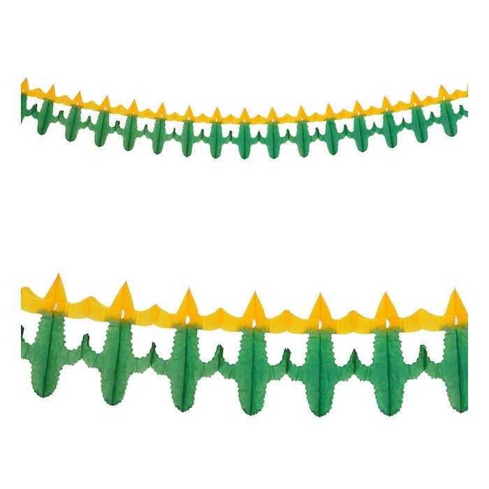 Mexican cactus with sombrero garland - 3 metres