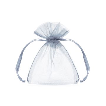 Silver Organza Bag 10x - 10 cm