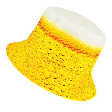 Beer bucket hat