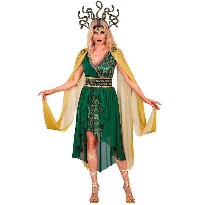 Medusa goddess costume with snake hair