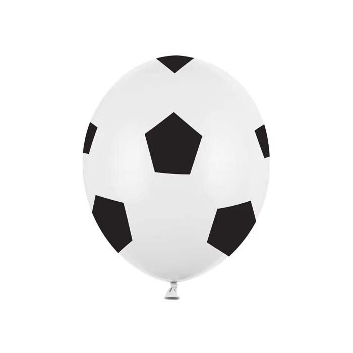 Football Latex Balloons 6x - 30 cm