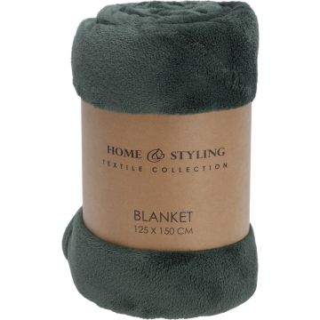 Fleece Blanket 125x150 cm Sage Green