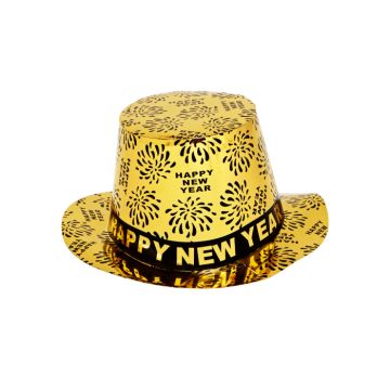 Gold party hat happy new year