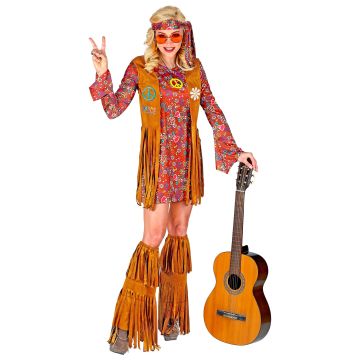 Hippie Dress with Fringed Vest and Boot Covers