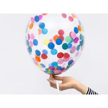 Confetti Balloons multicoloured 6x - 30 cm