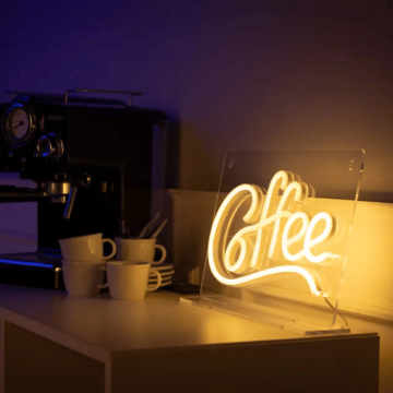Coffee neon LED sign - 22.5x35 cm