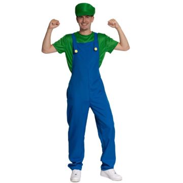 Green plumber costume for men