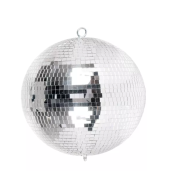 Silver Disco Ball - 20 cm incl. hanging hook