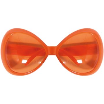 Fun oversized orange glasses 