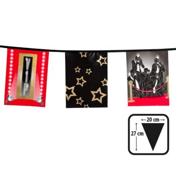 Hollywood VIP plastic garland - 6 m
