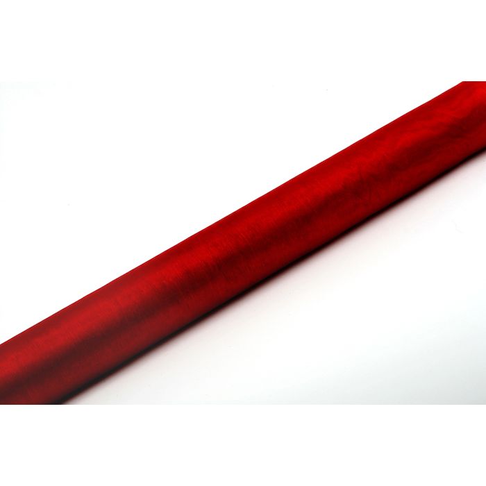 Red Organza Table Runner - 9 Metres