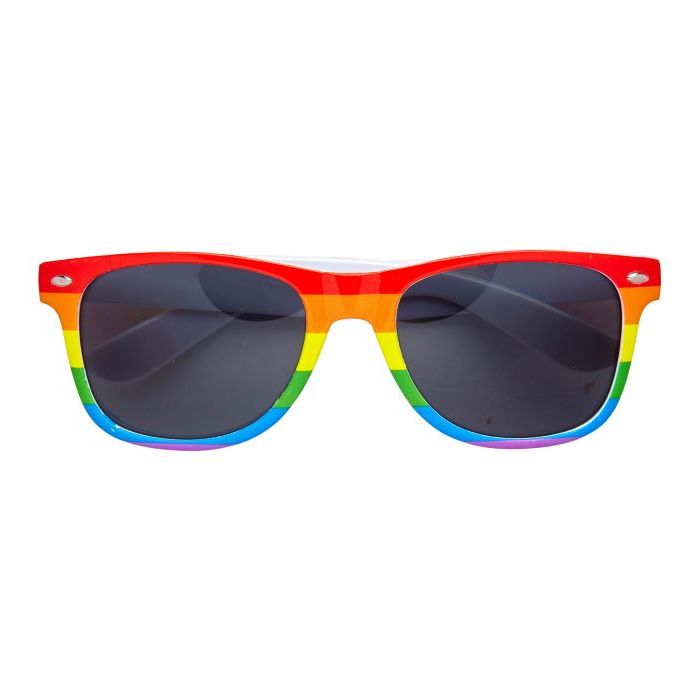 Rainbow coloured pride sunglasses - one size