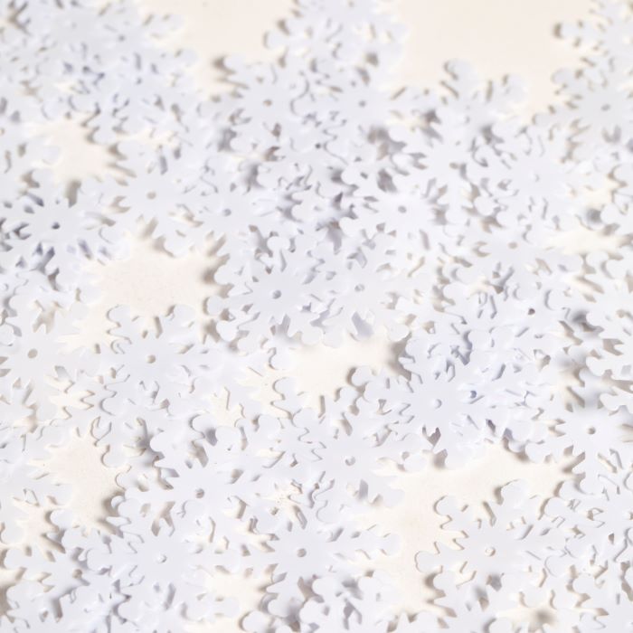 White snowflake table confetti - 14 g